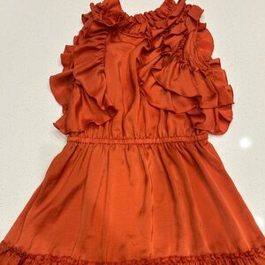 Aura Vibrant Orange Dress